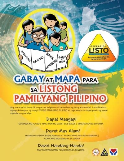 listong pamilyang pilipino|OPERATION LISTO: GABAY at MAPA para sa .